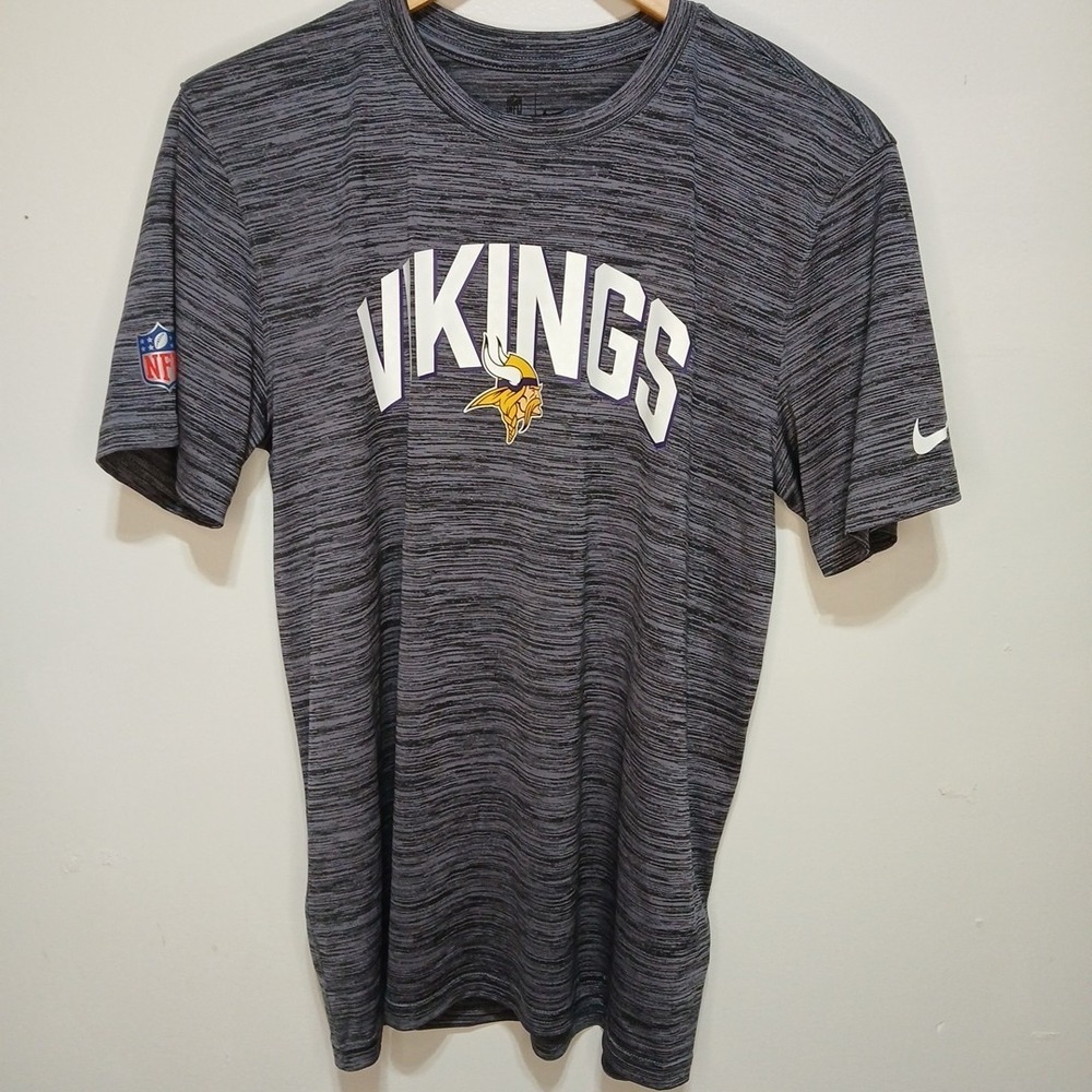 Nike Dri-Fit Minnesota Vikings Gray T-Shirt Men's Size Medium